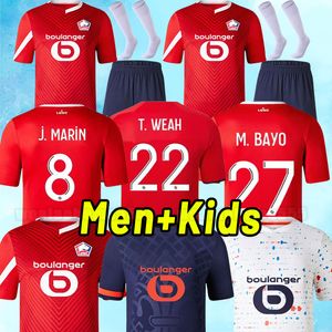 Losc Lille Soccer Jerseys 23/24 Ben Arfa Yazici Celik Bamba Botman 2023 2024 Lille Olympique Jikone Rsanches Football Dorts Maillots Adult Kids Kit