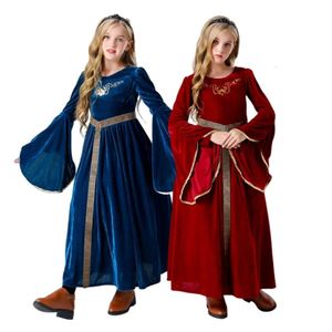 Halloween-Kostüm für Damen, Designer-Cosplay-Kostüm, Halloween-Kostüme, Hoftänze, Trompetenärmel, Cosplay, Kinder-Performance-Kostüme, mittelalterliche Kostüme