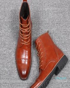 레이스 업 남자 신발 고품질 남자 빈티지 영국 부츠 가을 겨울 플러스 크기 3049555