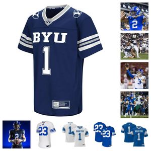 Brigham Young Cougars Football Jersey 24 Ryan Rehkow 95 Caden Haws 32 Ty Burke 41 Sione Moa 11 Cade Fennegan 1 Keanu Hill 30 Quenton Rice 94 John Nelson