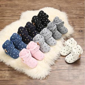 First Walkers Snow Boots 0-1 Years Old Cotton Autumn And Winter Boysgirls Warm Baby Soft Soled Velvet Toddler Shoes First-Walker