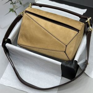 2023 Fashion Deer Skin handbag Lady Messenger Bag Middle Ancient Postman Frosted Leather One Shoulder Underarm handbags Autumn and Winter Brown