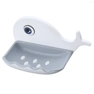 Mydlanki naczynia kreatywne kształt wielorybów nieoperacyjne pudełko odłączane naczynie do naczyń drenaż akcesoria łazienkowe
