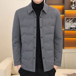 Parka da uomo in piumino Arrivo stile coreano da uomo 90% piumino d'anatra bianco Giacca invernale da uomo Cappotto con colletto rovesciato di alta qualità Parka caldo da uomo 8013 231023