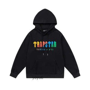 Trapstar Hoodie Men's Hoodies & Sweatshirts Designer Fashion Rainbow Gradient Letter Tiger Head Embroidery Hooded Long Sports Pants Trapstar Tracksuit MATB