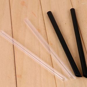 Disposable Cups Straws 100pcs 7.5" Huge Milkshake Pearls Boba MilkTea Smoothie Drinking Party