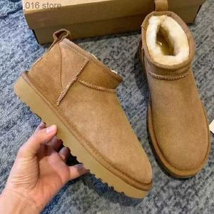 شتاء الثلج رجل Ankler Tasman Women Ultra Mini Sheepskin Wool Wool Boots Brand Men Shoes Designer Tazz Sli AD