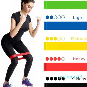 Yoga Resistance Bands Level Rubber Fitness Elastic Bands Training Pilates Expander Gym Sport Workout Equipment