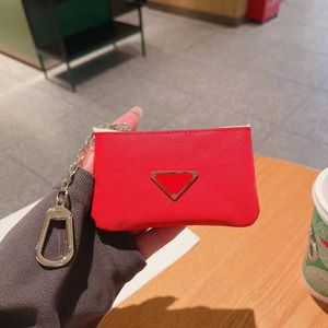 2024Fashion Card Coin Purse Ring Keychain Designer men and women bags buckle Keychains car handmade leather pendant key chain Accessories