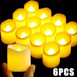 Candles 61Pcs LED Flameless Candle Lights Battery Powered Creative Wave ing Tealights Home Christmas Birthday Party Decors Lighting 231023