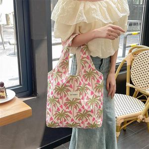 Sacos de noite Youda estilo poliéster tecido bolsa de ombro para mulheres moda floral padrão bolsa grande capacidade casual shopper tote