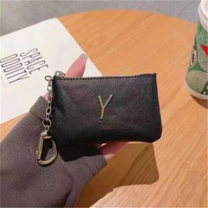 Designer Wallets Bag Keychain Ring KEY Pouch Coin Purse Leather Credit Card Holder Women Men Small Zipper Purses Wallet