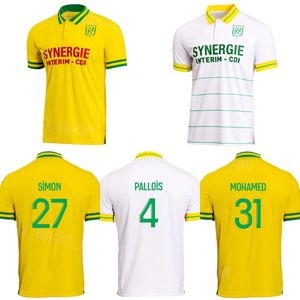 23 24 Club FC Soccer Nantes Jersey 31 MOHAMED 27 SIMON 5 CHIRIVELLA 21 CASTELLETTO MOLLET MOUTOUSSAMY COCO DOUGLAS MERLIN PIERRE-GABRIEL BAMBA Football Shirt Kits