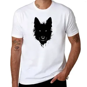 メンズポロスジャーマンシェパード犬ギフトTシャツかわいいトップスティーブラックTシャツヘビー級シャツ