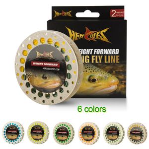 Braid Line HERCULES Fly Fishing Floating Weight Forward with Double Welded Loop Fluorescent Yellow WF5F WF6F WF7F WF8F 100FT 231023