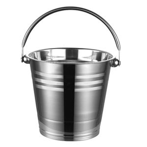 Ice Buckets And Coolers Stainless Steel Bucket Bar Creative Mini With Clip Beer Red Wine Household Cube 231023