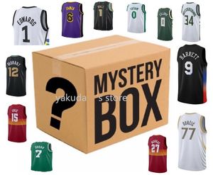 Inga varumärken Basketball Mystery Box Jerseys Yakuda Store Online Sale Mystery Boxes Clearance Promotion Shirts Player Tröjor alla nya med taggar handplockade slumpmässiga