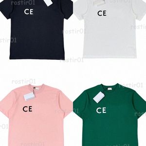 men plus Designer CLINE Мужская футболка CE Повседневная летняя мужская женская трендовая футболка с буквенным принтом Классическая футболка с короткими рукавами Топ u5vl #