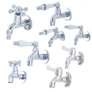 Zlew łazienki Polerowany Chrome Wall Mount Mop Basen Blacet / Garden Water Tap / Pralnia Walk maszyna MZH300