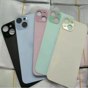 Naprawy części Telefon Big Hole Back Glass Obudowa na iPhone 15 15 Plus iPhone 15pro iPhone 15pro Max Cover Nowa osłona baterii