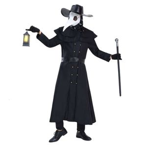 Kostium na Halloween Kobiety projektant Cosplay kostium Halloween dla dorosłych średniowieczny steampunk steampunk dage lekarzak z dziobem crow Crown Mask Costume