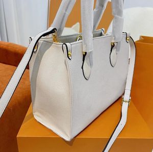 Top Luxury Totes Designer Bag Mulheres Bolsas Onthego Tote Bag Hot Crossbody Flor Senhoras Casual PVC Genuíno Bolsa De Couro Bolsa De Ombro Feminino Grande Bolsa