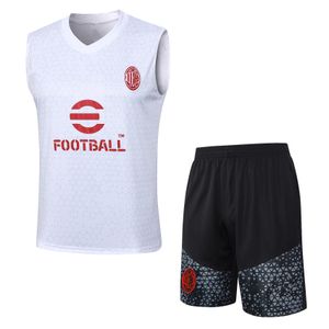 23 24 ASC Milans Erkekler Kolsuz Çoğaltma Futbol Giyim Eğitim Takımı 2023 2024 Futbol Forması Üniforma Chandal Yetişkin Sweatshirt Yelek Setleri