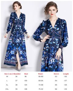 Women's Printed Dress Runway Dresses whitedress Belted Bow y2k Women promdress Dresses Vesidos 2023s partydress Long Sleeve womandress 9107