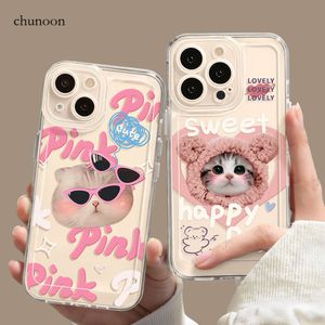 Capa de telefone Premium Cat Fit Apple 14 Iphone 13 Promax Fofa 15 Nicho 12 Melhor Amigo 11 Feminino