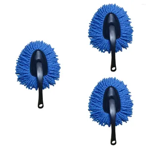 Bilsvamp 3 st. Avtagbar mini rengöring levererar mikrofiber duster interiörrensare för att fånga damm och pollen för cykel eller hemanvändning