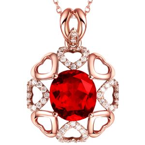 Halskette mit Anhänger aus 14-karätigem Roségold mit floralem, ausgehöhltem Geburtsstein und klarem Kristall, zarte Halskette für jeden Tag für Frauen, minimalistischer, personalisierter Schmuck