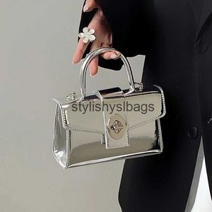 Cross Body Luxury Women's Shoulder Bag Silver Women's Messenger Bag Simple Patent Leater Women's and Bagstylishyslbags