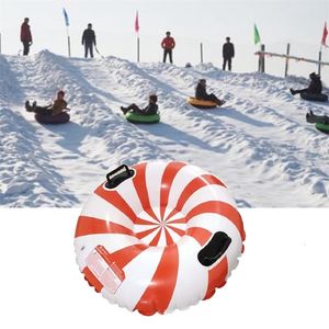 Snowboards Skis 35 Inch Snow Sledge Inflatable Heavy Duty Snow Sled Tube PVC for Highly Tolerant 231021