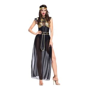 Halloween-Kostüm für Damen, Designer-Cosplay-Kostüm, Farbleiste, Bühnenkostüm, Halloween, ägyptische Göttin, Bühnenkostüm, altägyptischer Mythos, Cos-Kostüm