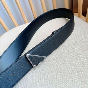 New Designer Belts For Men Women Belt Fashion Gold Silver Triangle Smooth Buckle Genuine Leather Belt Top Quality Mens Formal Dress Jeans Waist Band