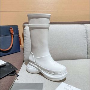 Botas balenciashoes botas de água sola grossa antiderrapante sapatos tipo rua botas de chuva 7OWNL