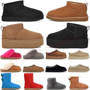 Ugg pantoufle ugglie Australie uggz botas ugglis Designer Lies Tasman Tazz Slippers Australian Boots uggss Australia Bottes【code ：L】 Ug Ultra Mini Fluffy Slipper Platform Slippers