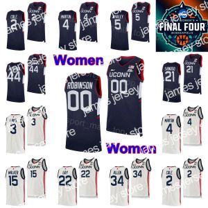 Custom College Basketball nosza koszykówkę uczelni noszą NCAA Final Four Women UConn Huskies College Basketball 3 Aaliyah Edwards 20