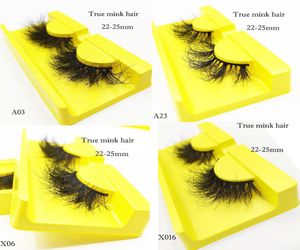 Prawdziwe rzęsy rzęsy dostawca rzęs 3D Long Full Lash Factory Direct 100 Luksus okrucieństwa 25 mm puszyste rzęsy oczu gęste szybkie shi2245778