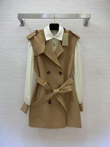 Coat Jackets Long Sleeve Lapel Neck Black Khaki High Quality Button Fashion Womens Clothes