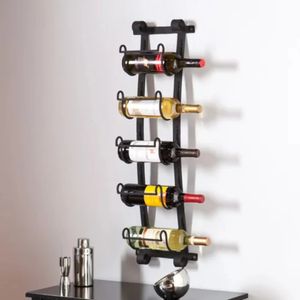 TABLETOP WINE RACKS LAGRING RACKRUMMER METAL Vägg Monterad 5 flaskor Kök 231023