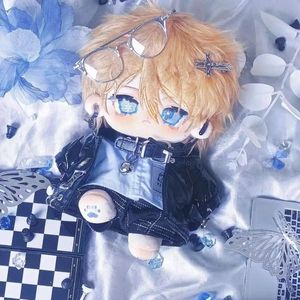 Dockor 20 cm anime oshi no ko hoshino akuamarin söt fylld plysch doll kropp bomullsklänning upp dockor härlig anime plushie xmas gåva 231023