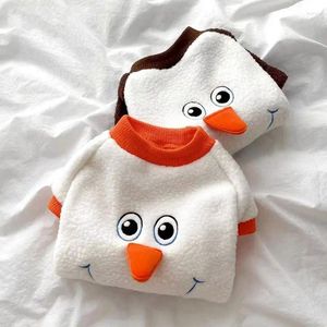 Vestuário de cachorro Pet Snowman Hoodie Outono e Inverno Roupas Quentes Teddy Natal Engraçado Jumper Macio para Filhotes XS-XL