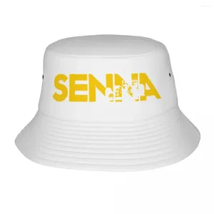 Berets Summer Ayrton Senna Bucket Hats for Women Men Beach Foorble Bob Fishing Cap