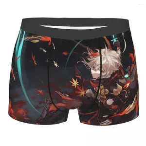 Underpants Cool Kazuha Genshin Impact Game Homme Panties Men's Underwear Print Shorts Boxer Briefs