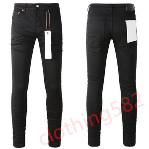 Purple Jeans Herren Jeans Designer Jeans Mode schlanke dünne High Street Denim Hellblau Paste Loch Größe Lila Marke Jeans Hip Hop Amirir Jeans Ksubi Jeans 2236