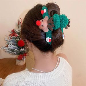 ヘアクリップハラジュクパンクコリアンバージョンユニークなクリスマスエルク女性用の絶妙なヘアピンかわいい甘い美容ジュエリートレニークールな女性ギフト