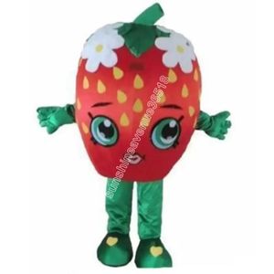 Halloween Strawberry Mascot Costume Högkvalitativ tecknad temakaraktär Karneval Vuxna storlek Julfödelsedagsfest Fancy Dräkt