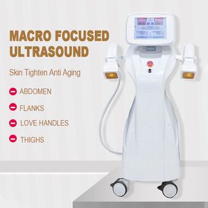 Pro hög intensitet MFSU -makrofokuserad skanning av ultraljudsfettborttagning Hi Fu Machine Body Drawning Cooliposon 2 Handtag Beauty Machine