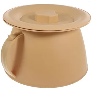 Decorative Flowers Bedpan Household Spittoon Urine Bucket Baby Containers Lids Bedside Potties Plastic